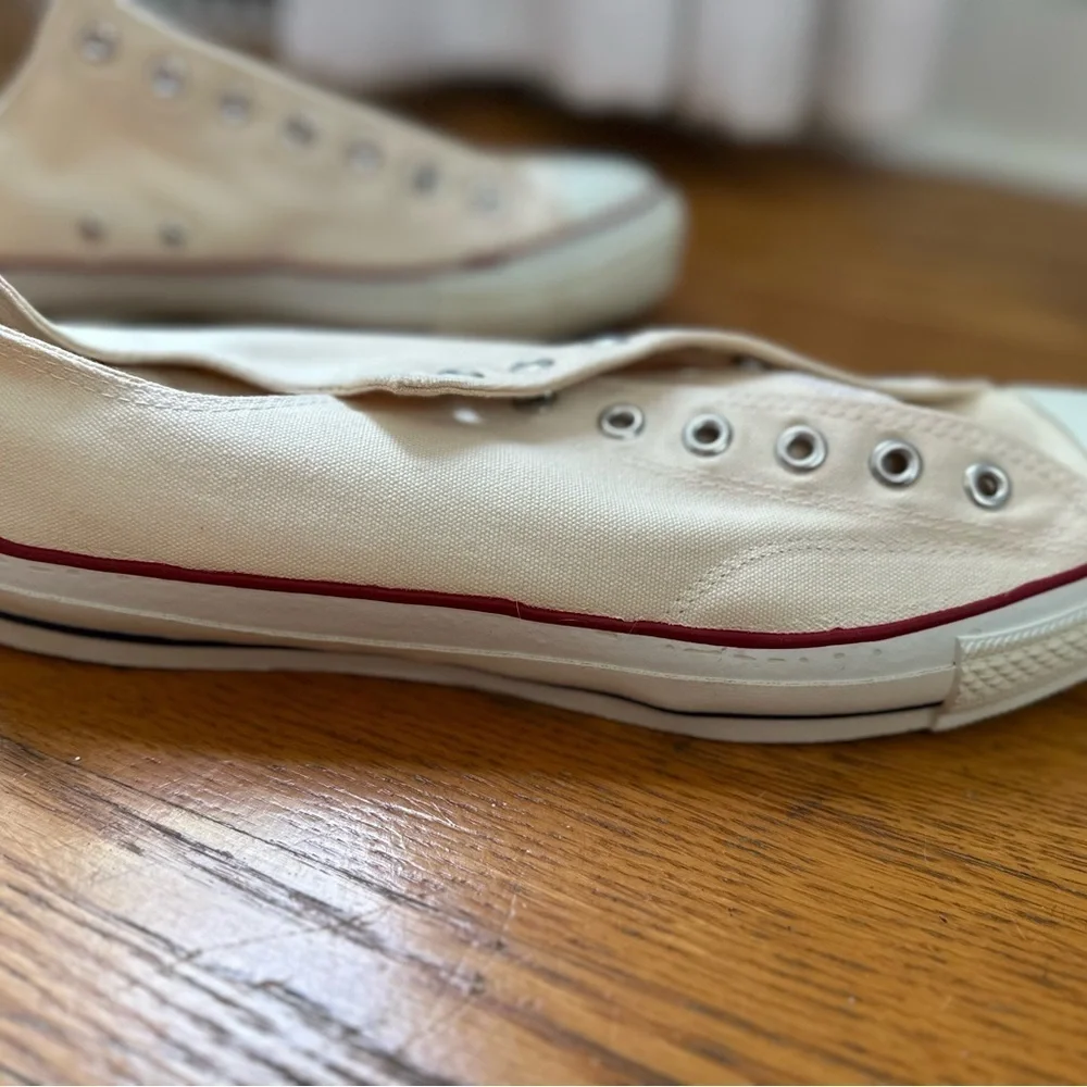 Vintage Converse All stars USA Made 1978 Oxford Basketball White Canvas 13.5.